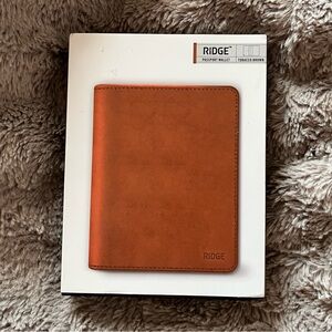 Ridge Passport Holder - Leather Travel Wallet, RFID